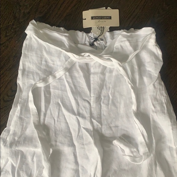 White linen pants. - Picture 1 of 3